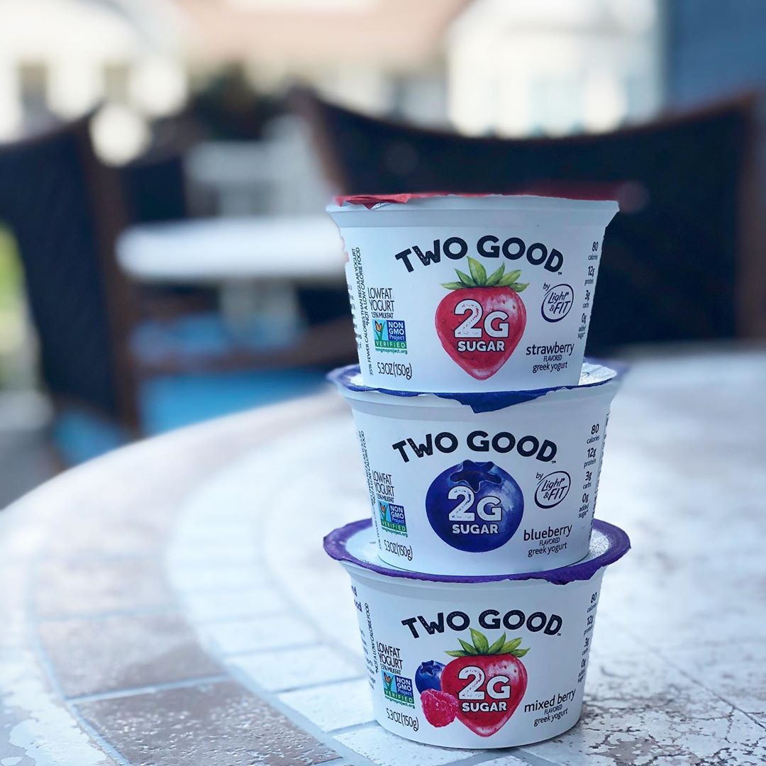 TWO GOOD yogurts from twogoodyogurt have only 2 grams of sugar each