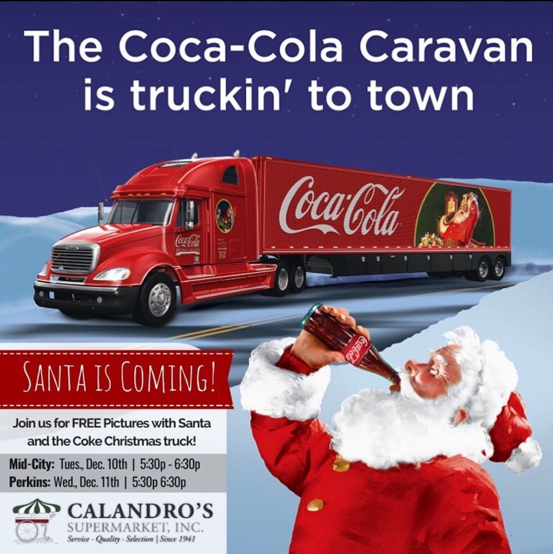 The Coca Cola Christmas Truck Tour is making a stop at Calandro’s! Join