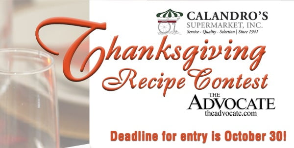 Enter The Advocate & Calandro’s 2014 Thanksgiving Recipe Contest!