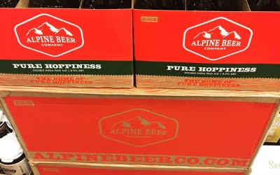 @alpinebeerco Pure Hoppiness is now in stock at our Perkins Rd location! #dontworrybehoppy #freshpowpow #boomsauce…