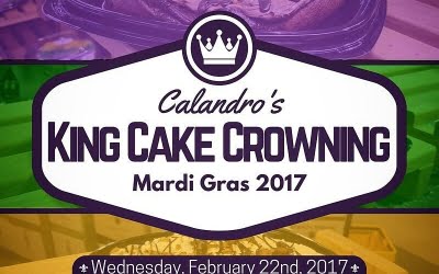 Folks! It’s T-minus 2 hours ’til @terranceosborne arrives at Calandro’s Perkins and the #KingCakeCrowning voting…