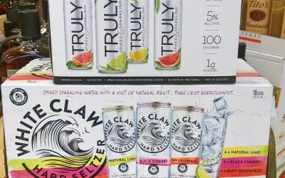 Beat the heat with refreshing spiked soda water! @trulysparkling and @whiteclaw are available at our…