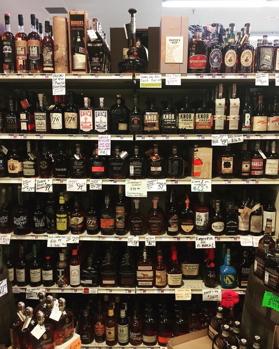 I spy @blantons_bourbon … Perkins Rd location! (We can not hold product for anyone) #giddyup…