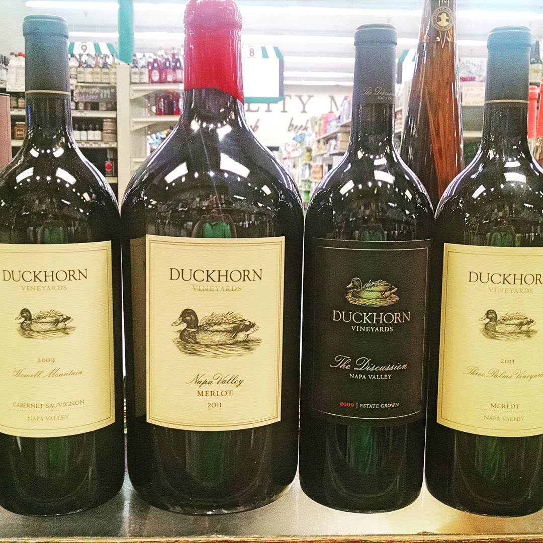 New Arrivals at our Perkins Rd location! @duckhornwine #largeformat #magnums #wine #redwine #napa