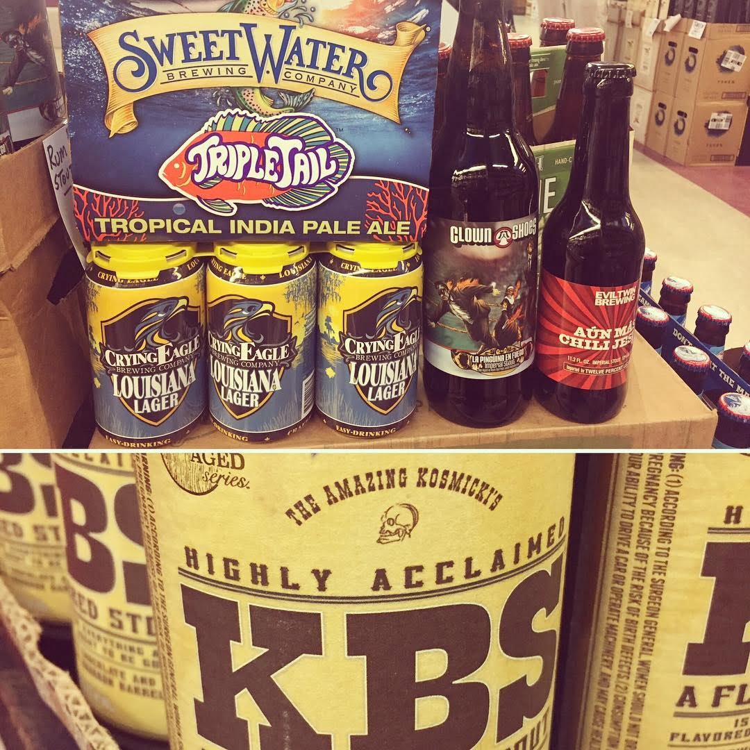 New brews today at our Perkins Rd location! @foundersbrewing @sweetwaterbrew @clown_shoes_beer @eviltwinbrewing @cryingeaglebrew #drinklocal #beer…