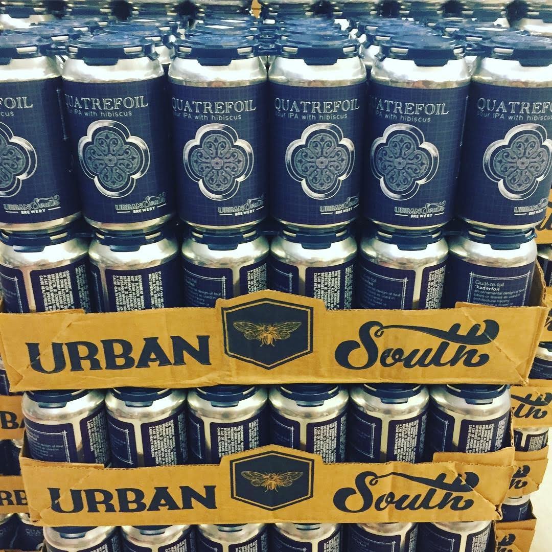 @urbansouthbeer Quatrefoil, kettle-soured IPA with Hibiscus, is now available at our Perkins Rd location! #beer…