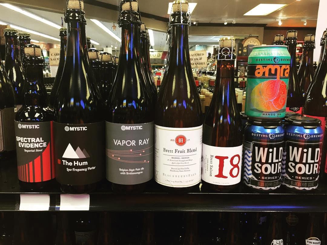 New brews in stock today at our Perkins Rd location! @twelve_percent_imports @sheltonbrothers @mysticbrewery @destihlbrewery @blackberryfarmbrewery…