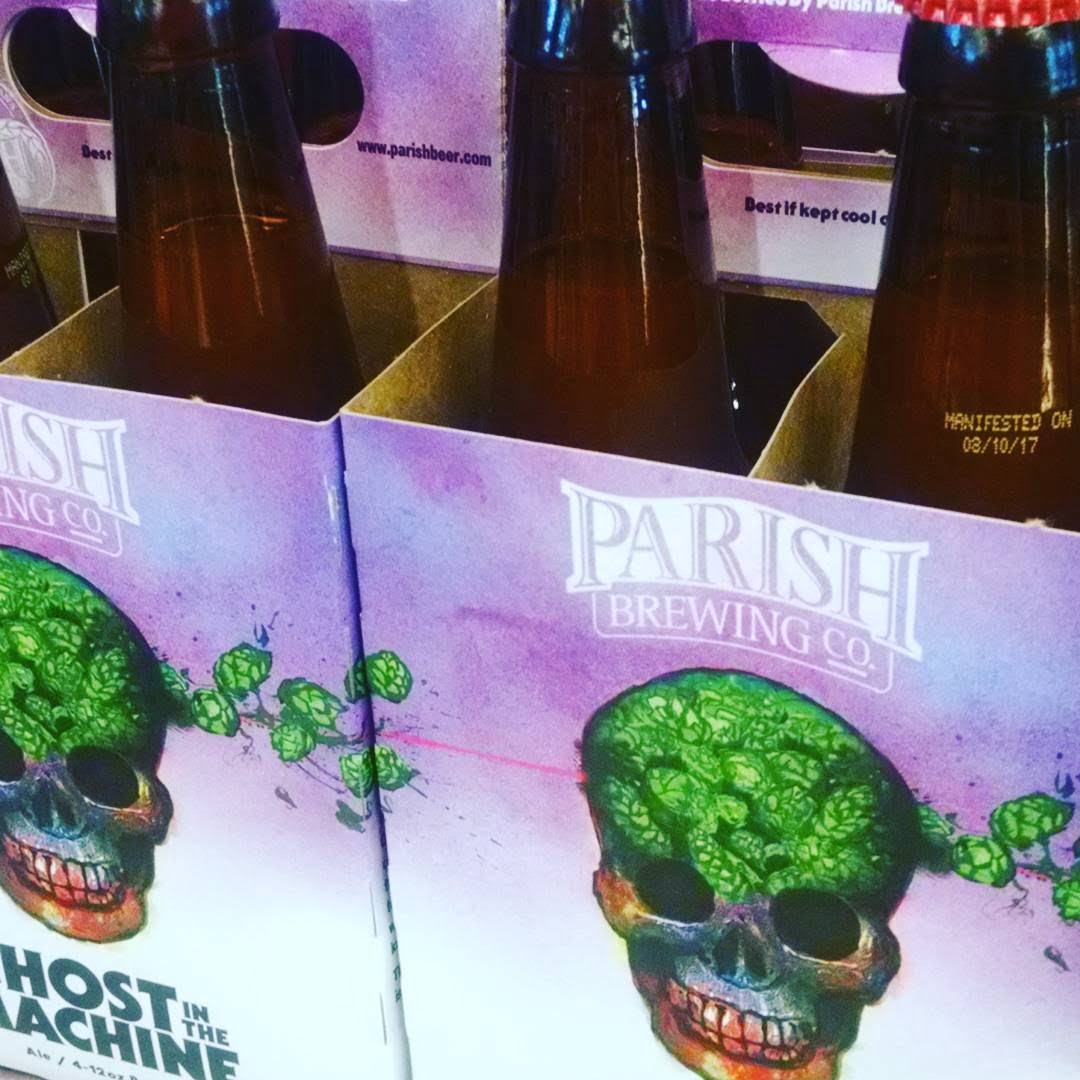 Hops have arrived @calandrosmkt on Perkins. Bottled 8/10/17 @parishbrewingco #gitm #beer #freshhops #freshies #summerofghost