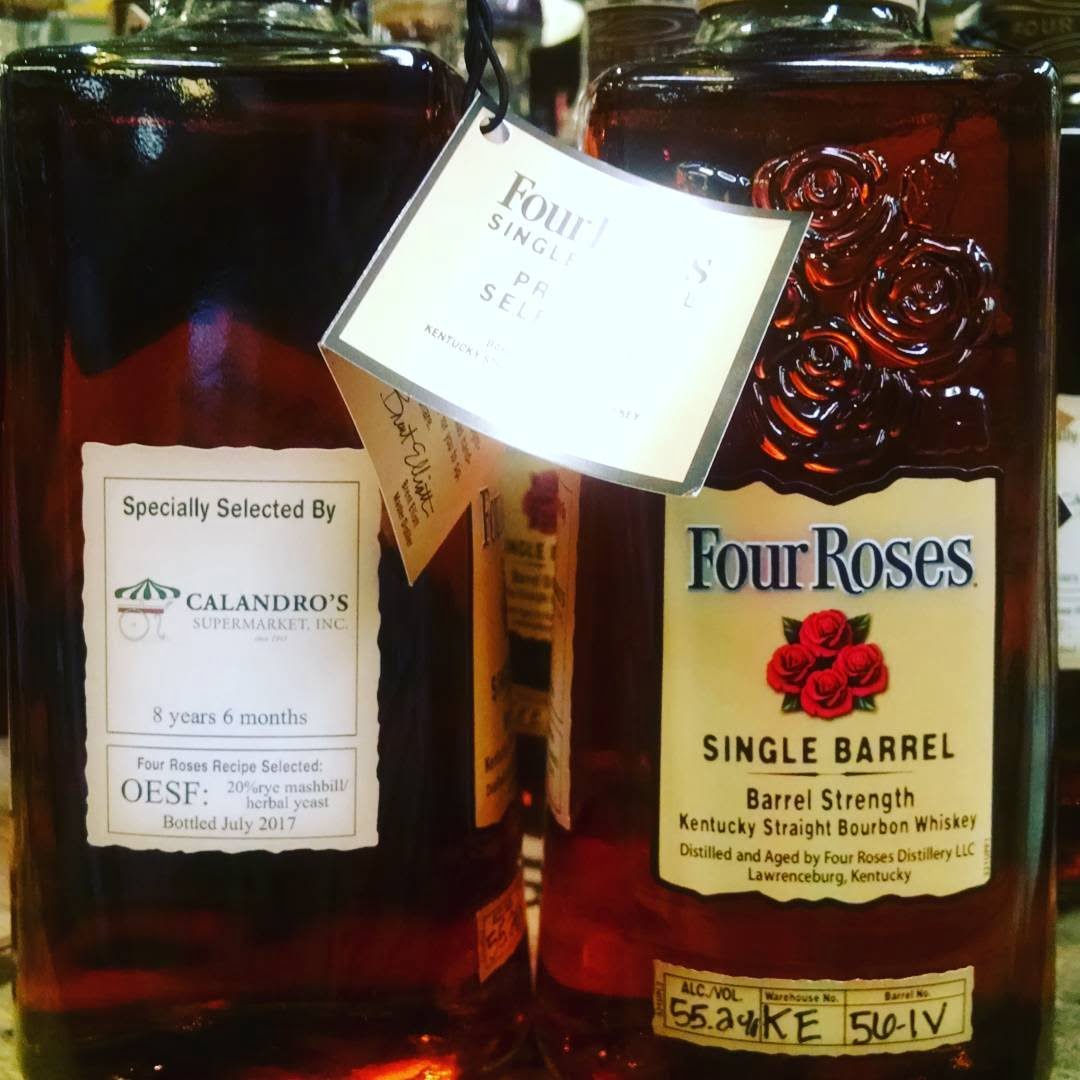 It’s here!! We finally got another single barrel Four Roses, and its barrel strength! @fourrosesbourbon…