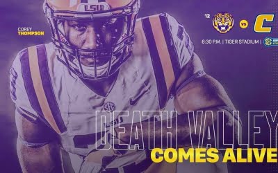 “And the chance of rain is…______!” #saturdaynightindeathvalley #lsuvschattanooga #geauxtigers #beatthescrappymocs #events #630pm #secnetwork