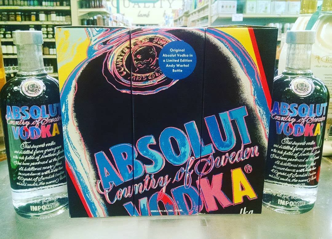 Any Absolut Warhol fans out there? #vodka #warhol #throwback #spirits #absolut @absolutvodka