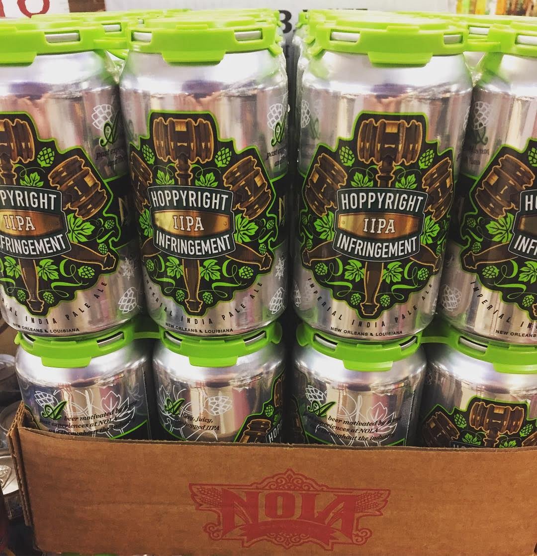 @nolabrewing Hoppyright Infringement Double IPA is now in stock at our Perkins Rd location! #newbrewthursday…