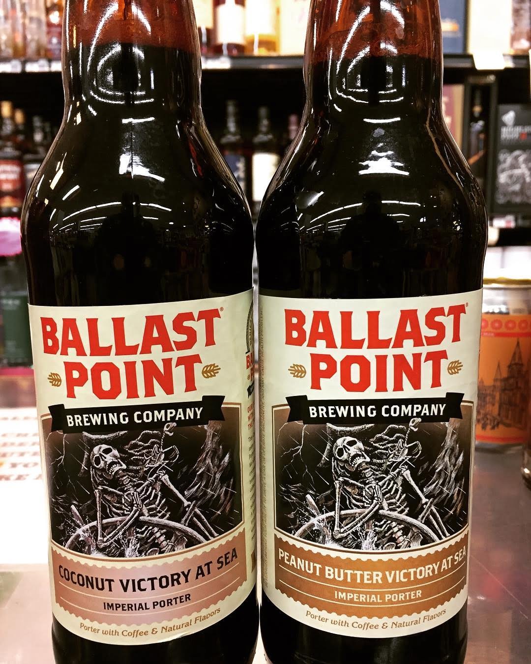 @ballastpointbrewing Coconut and Peanut Butter Victory at Sea Imperial Porters are now in stock at…