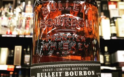 @bulleitwhiskey Limited Bottling Barrel Strength is now available at our Perkins Rd location! Clocking in…