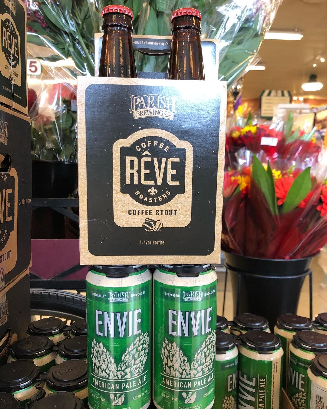 The wait is over… @parishbrewingco Envie in CANS and Reve coffee stout are now available…