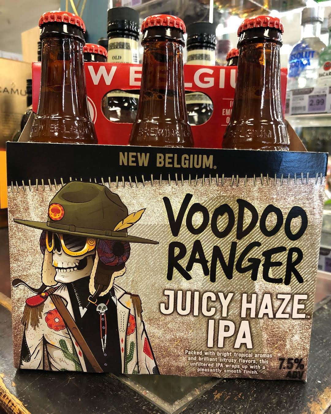 @newbelgium Voodoo Ranger Juicy Hazy IPA is now available at our Perkins Rd location! #beer…