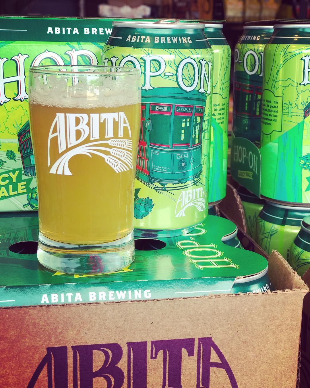 @abitabeer Hop-On Juicy Pale is now available at our Perkins Rd location! #finally #beer #drinklocal…