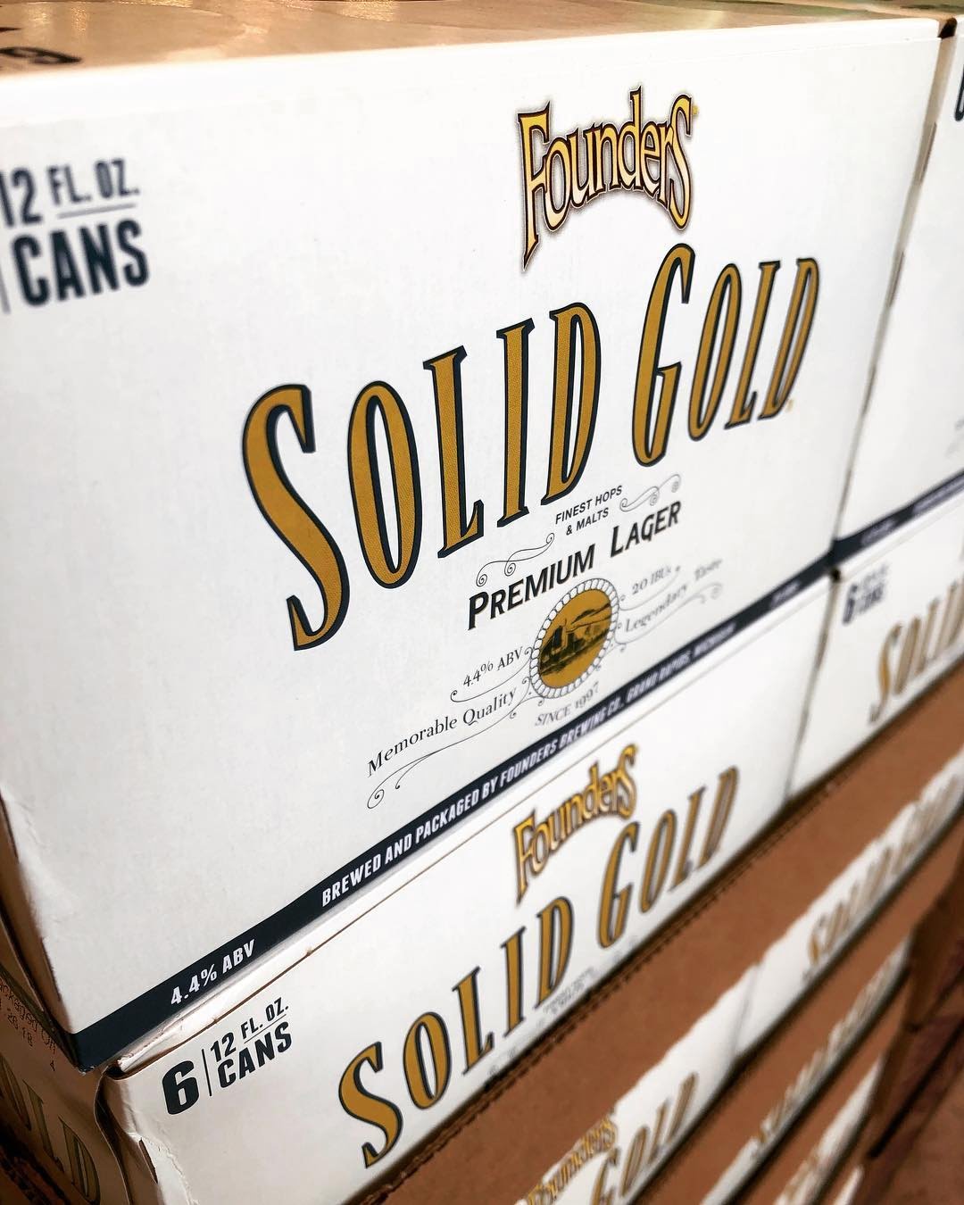 @foundersbrewing Solid Gold Premium Lager in now available at our Perkins Rd location! #beer #lager…