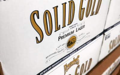 @foundersbrewing Solid Gold Premium Lager in now available at our Perkins Rd location! #beer #lager…