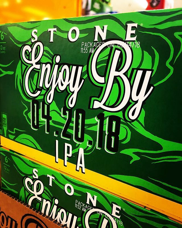 @stonebrewing Enjoy By 4.20.18 IPA is now available at our Perkins Rd location! #beer #enjoyby420…