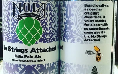 @nolabrewing No Strings Attached has landed at the Mid-City location! This 7.3 abv #IPA is…