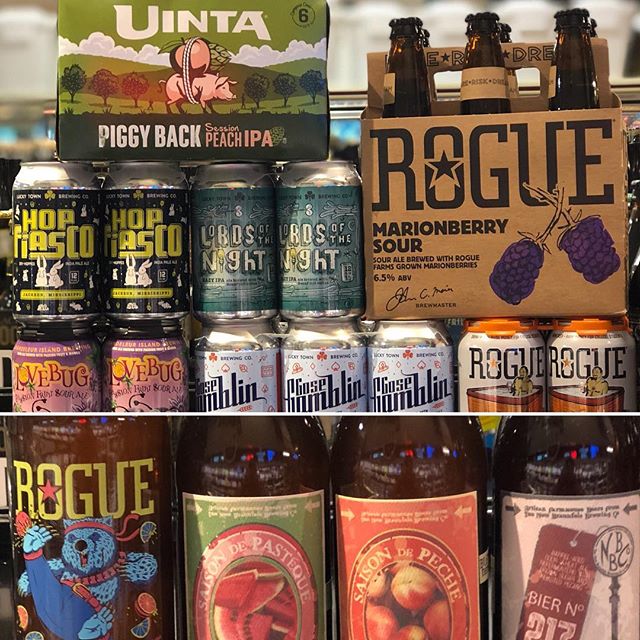 It’s #newbrewthursday at our Perkins Rd location! Come check it out! @uintabrewing @rogueales @nbbrew @luckytownbrew…