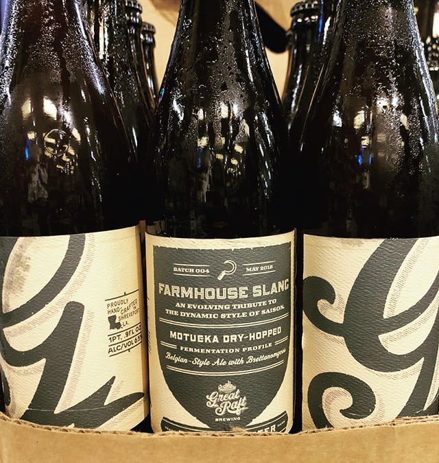 @greatraftbeer Farmhouse Slang is now available at our Perkins Rd location! #beer #newbrewthursday #drinklocal #farmhousestyle…