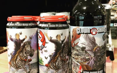 @clownshoesbeer Zebra WarrenDouble IPA with mango and pink guava and Very Angry Beast Bourbon Barrel…