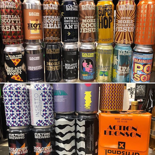 Huge @twelve_percent_imports drop at our Perkins Rd today! Come check out the new goodies! @eviltwinbrewing…