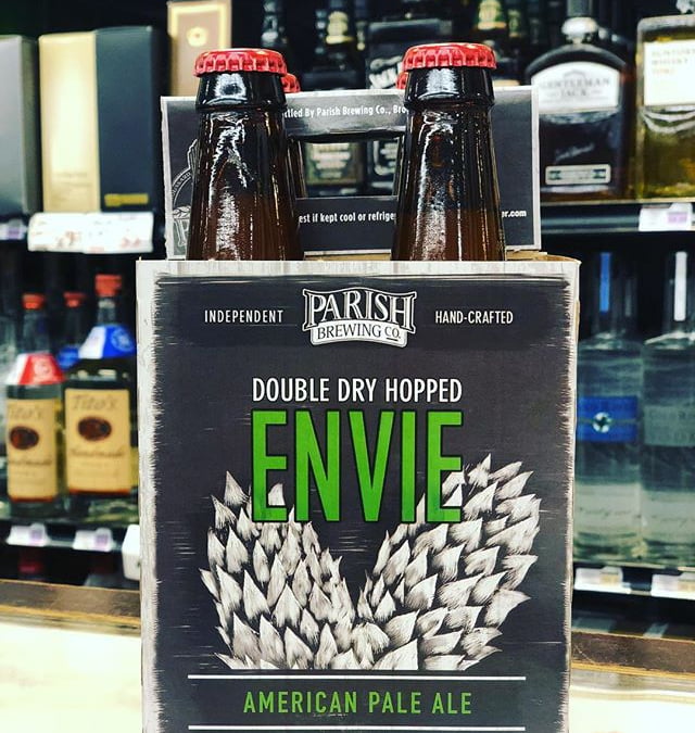 @parishbrewingco Double Dry Hopped Envie is now in stock at our Perkins Rd location! Limit…