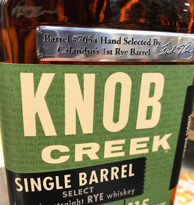 Our very first @knobcreek Rye Barrel has arrived at our Perkins Rd location! Come check…