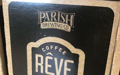 Fresh @parishbrewingco Rêve drop at our Perkins Rd location today! #beer #drinklocal #coffee #revecoffeeroasters #homegrown