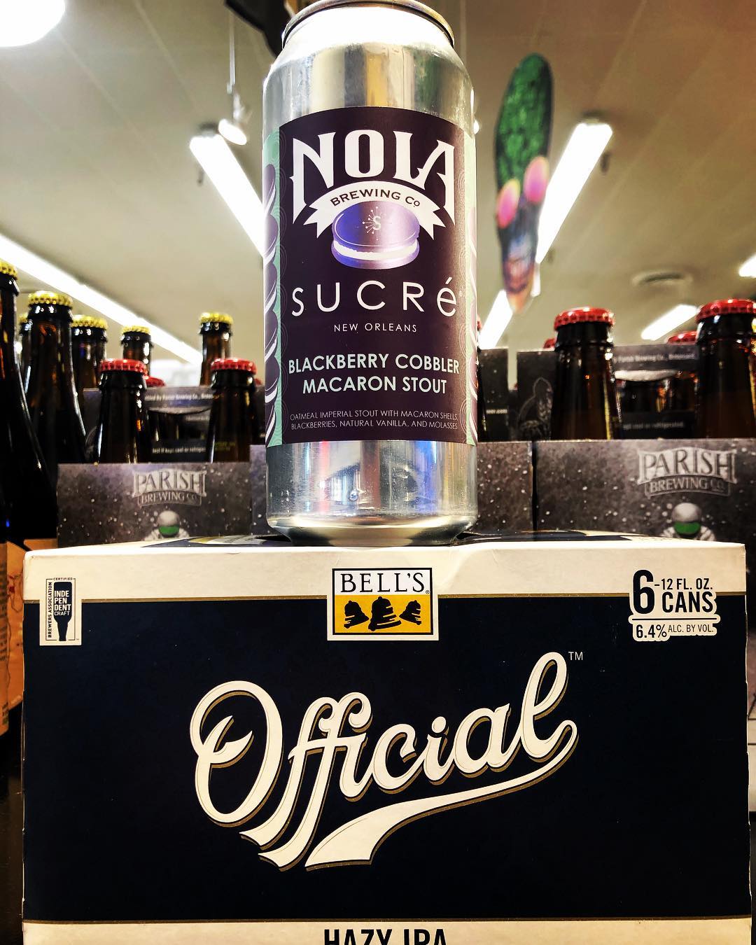 @nolabrewing collab with @sucreneworleans Blackberry Cobbler Macaron Stout and @bellsbrewery Official Hazy IPA are both…