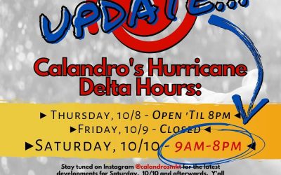 HOURS UPDATE: We’ll see y’all starting at 9am tomorrow (Sat., 10/10) to do an after