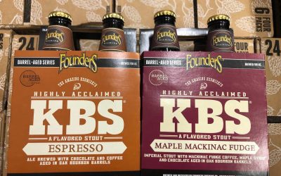 @foundersbrewing KBS Maple Mackinac Fudge and Espresso variants are both now available at our Perkins