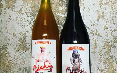 New @bichiwines available at Perkins! Skin-contact Chenin Blanc and Listan Negro (aka Mission in Cali,