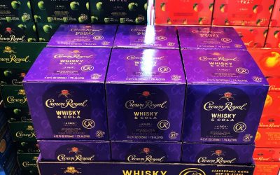 Check these @crownroyal cocktails in a can out … Available now at our Perkins Rd