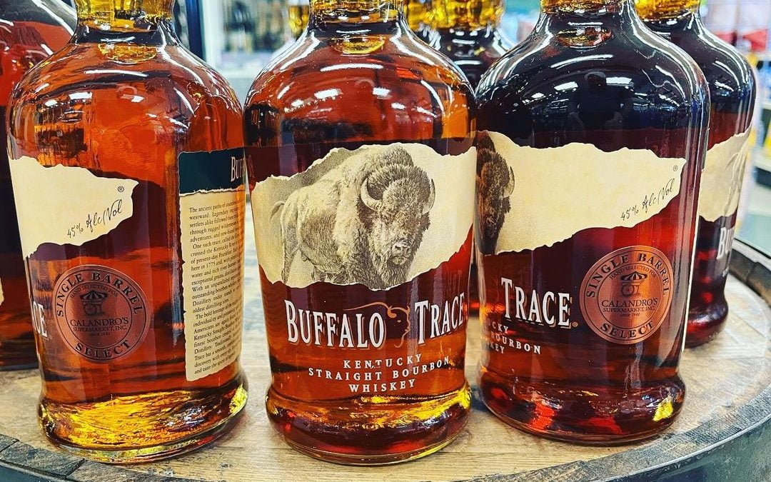 Our newest single barrel selection of @buffalotrace is now available at BOTH loc…