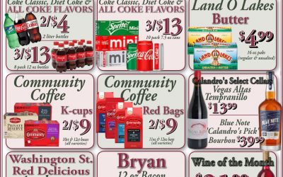 Calandro’s Unbelievable Deals for This Week!                         (9/22/2022 – 9/27/2022)