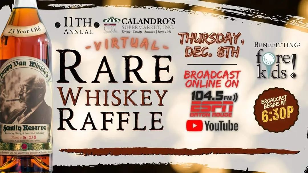 ICYMI: 11th Annual Calandro’s Rare Whiskey RaffleSee link in bio or click or c…