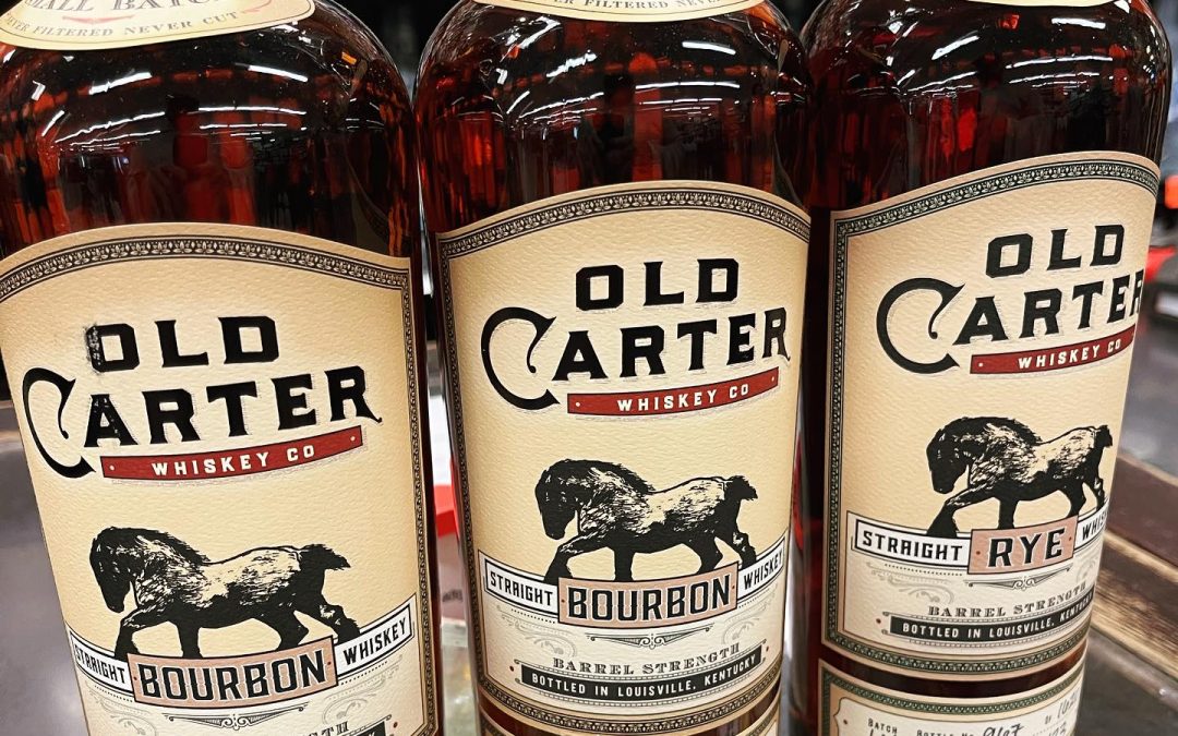 @oldcarterwhiskeyco Small Batch Bourbon, batches 15 and 16 and also batch 14 Rye…