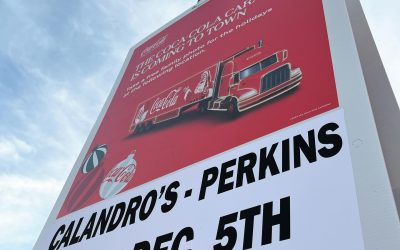 Santa and his #bigrig are traveling to our Perkins Rd store this evening from 4-…