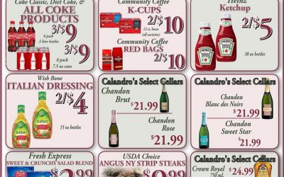 Amazing Weekly Deals @ Calandro’s this week (04/19)