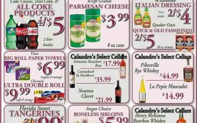 Amazing Weekly Deals @ Calandro’s this week (03/22)
